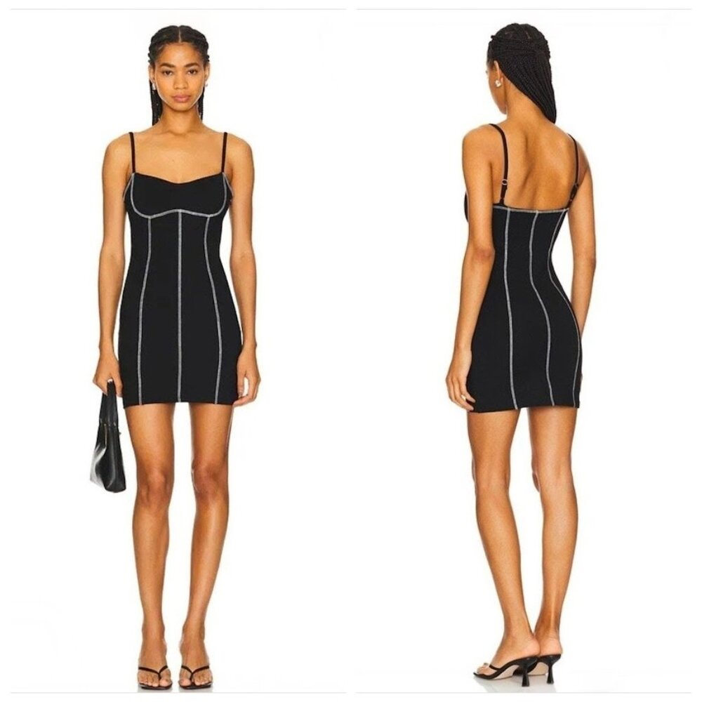 NWT superdown Joseylyn Mini Dress In Black Sz XXS